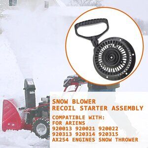 Round Recoil Starter Assembly for Ariens Snow Blowers AX254 Engines 920013/21